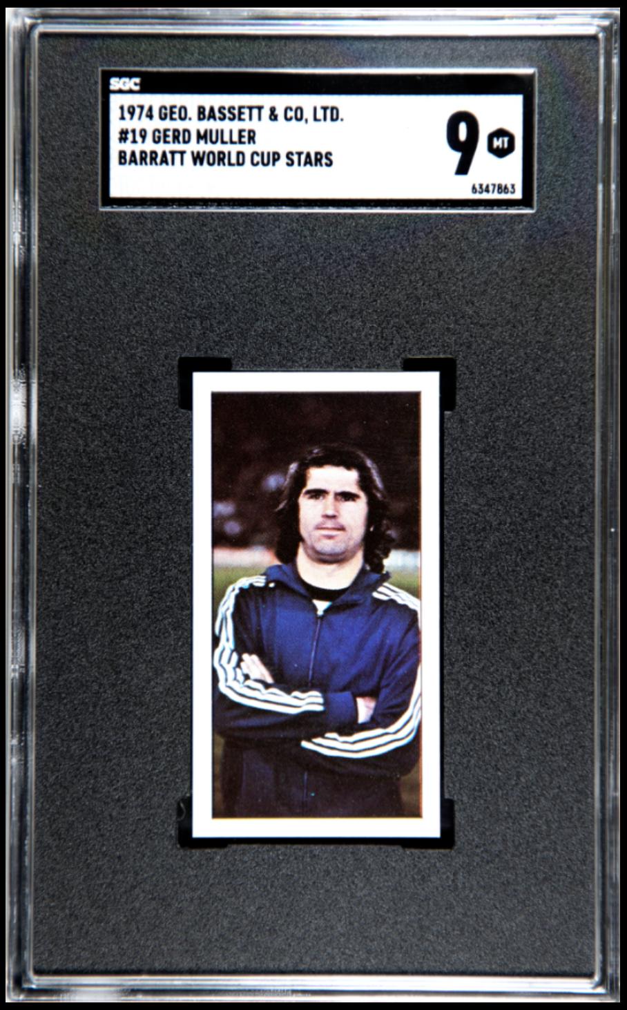 1974 Bassett Barratt World Cup Stars #19 Gerd Muller SGC 9