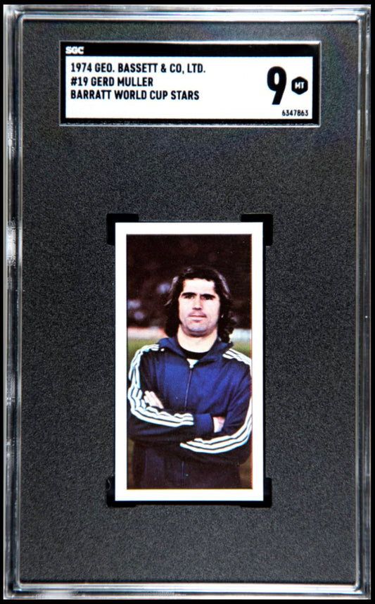 1974 Bassett Barratt World Cup Stars #19 Gerd Muller SGC 9