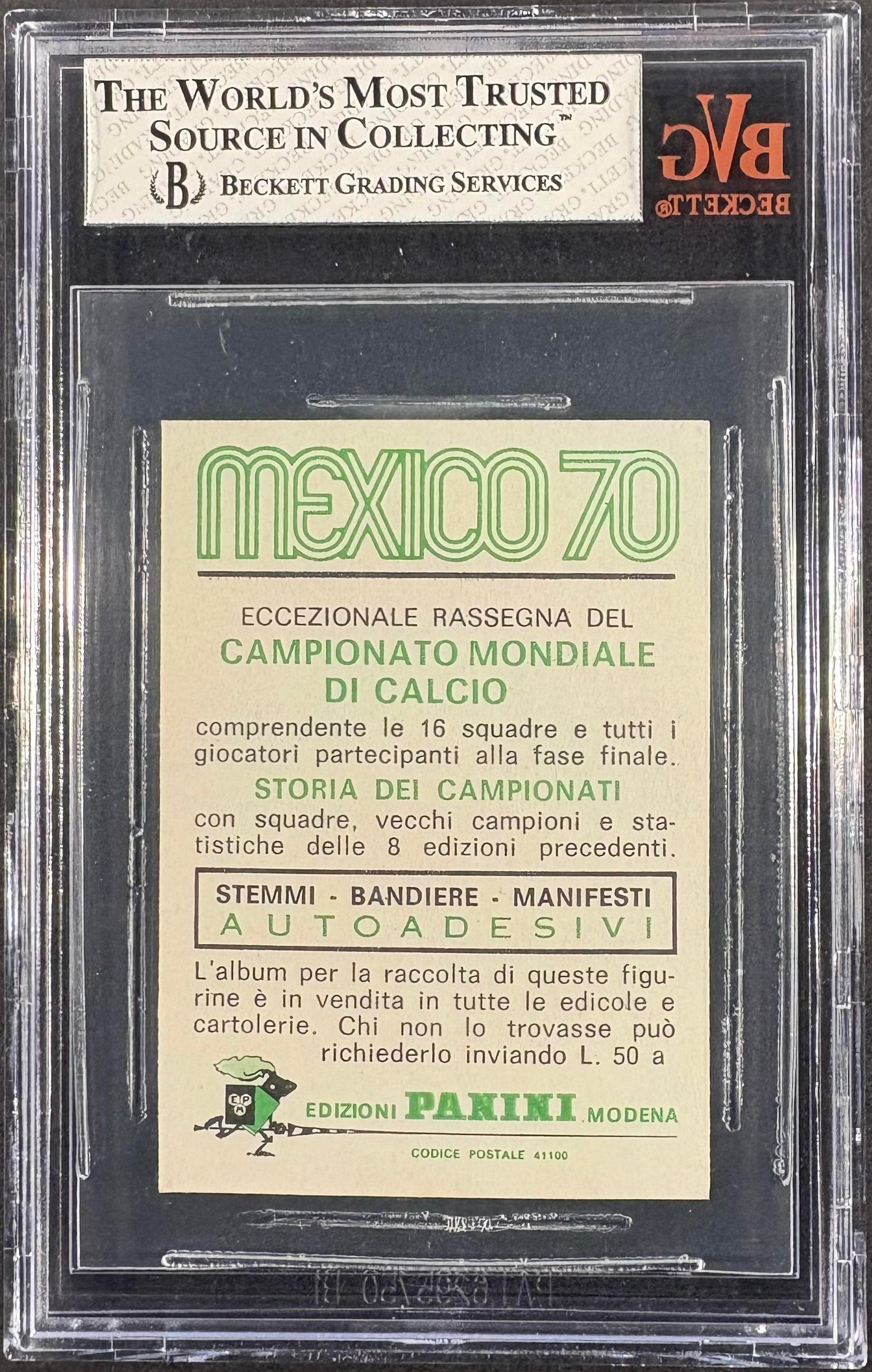 1970 Panini FIFA World Cup Mexico Stickers Pele BVG 5.5 EX+