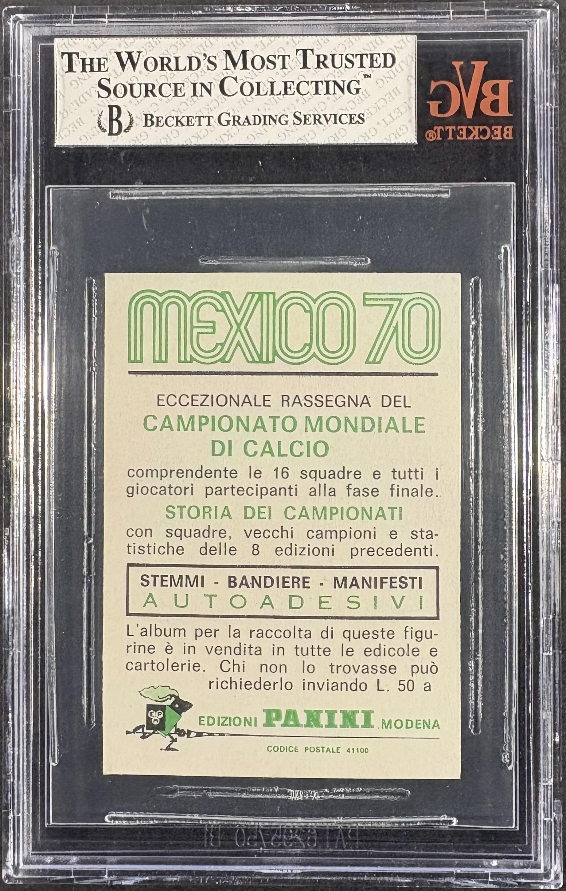 1970 Panini FIFA World Cup Mexico Stickers Pele BVG 5.5 EX+