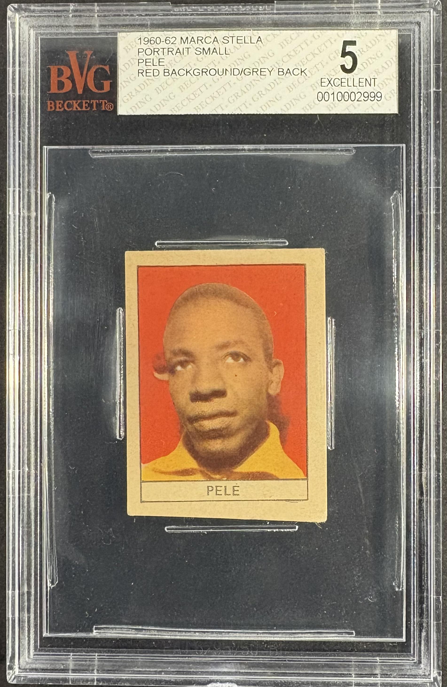 1960-62 Marca Stella Pele Small Portrait Red Background BVG 5 EX