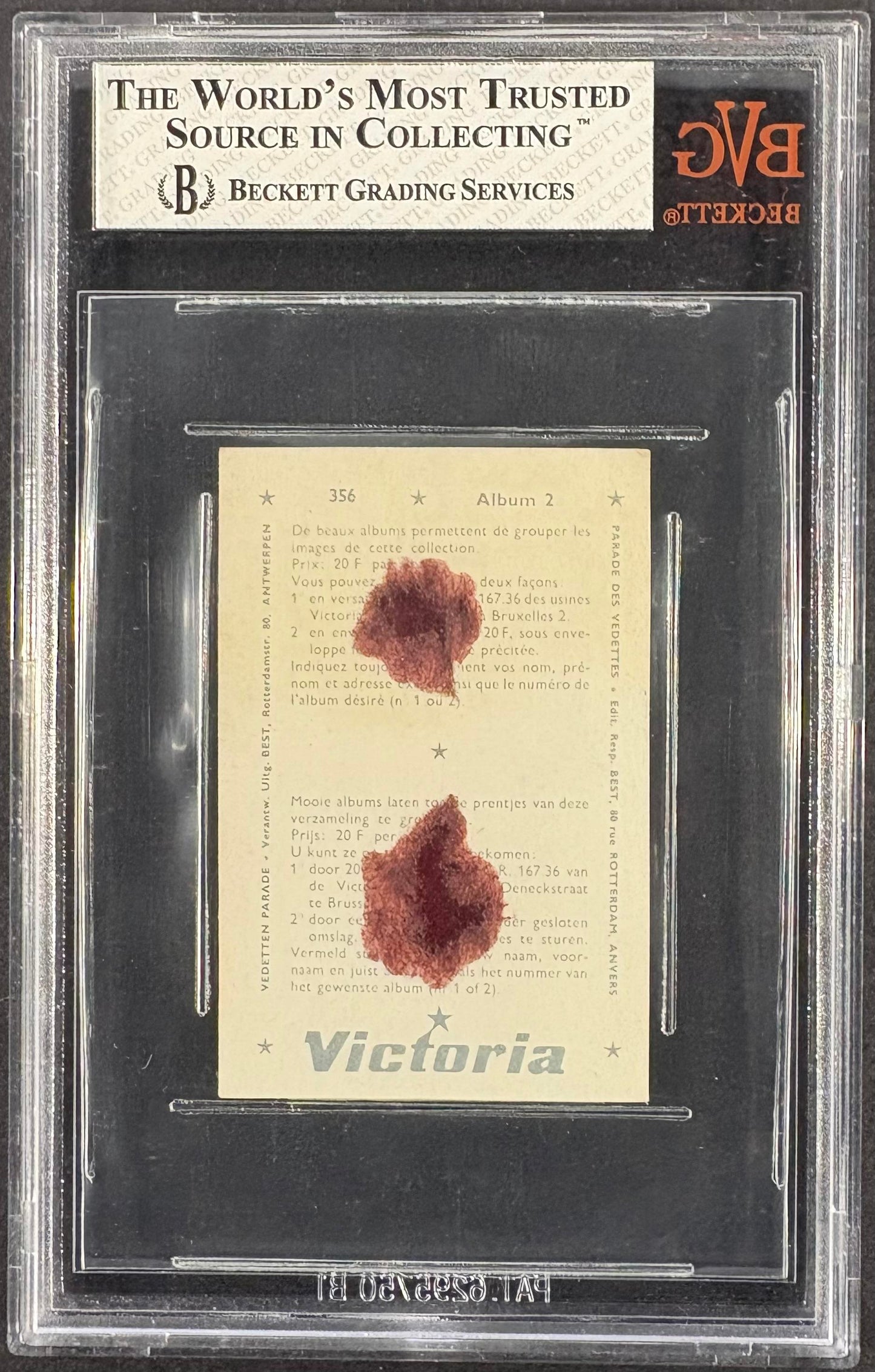 1969 Victoria Vedetten Parade #356 Pele BVG 1.5 Nice Eye Appeal