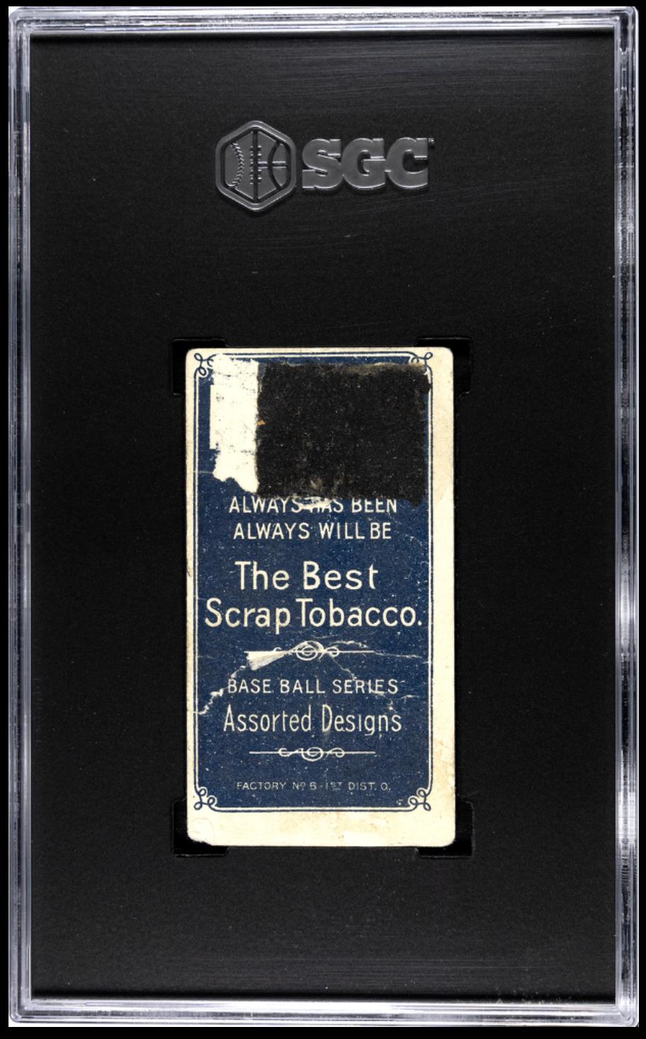 1909-11 T206 Polar Bear Orval Overall Waist Level SGC Authentic