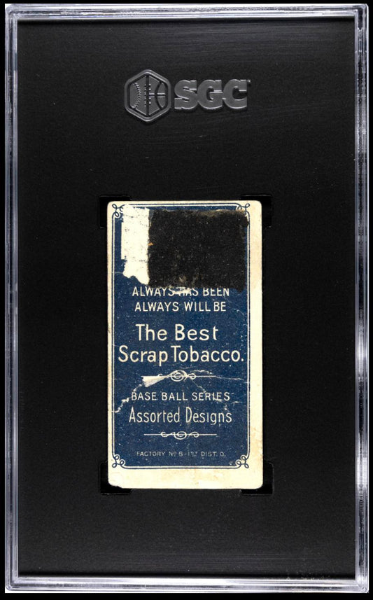 1909-11 T206 Polar Bear Orval Overall Waist Level SGC Authentic