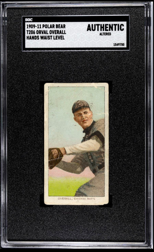 1909-11 T206 Polar Bear Orval Overall Waist Level SGC Authentic