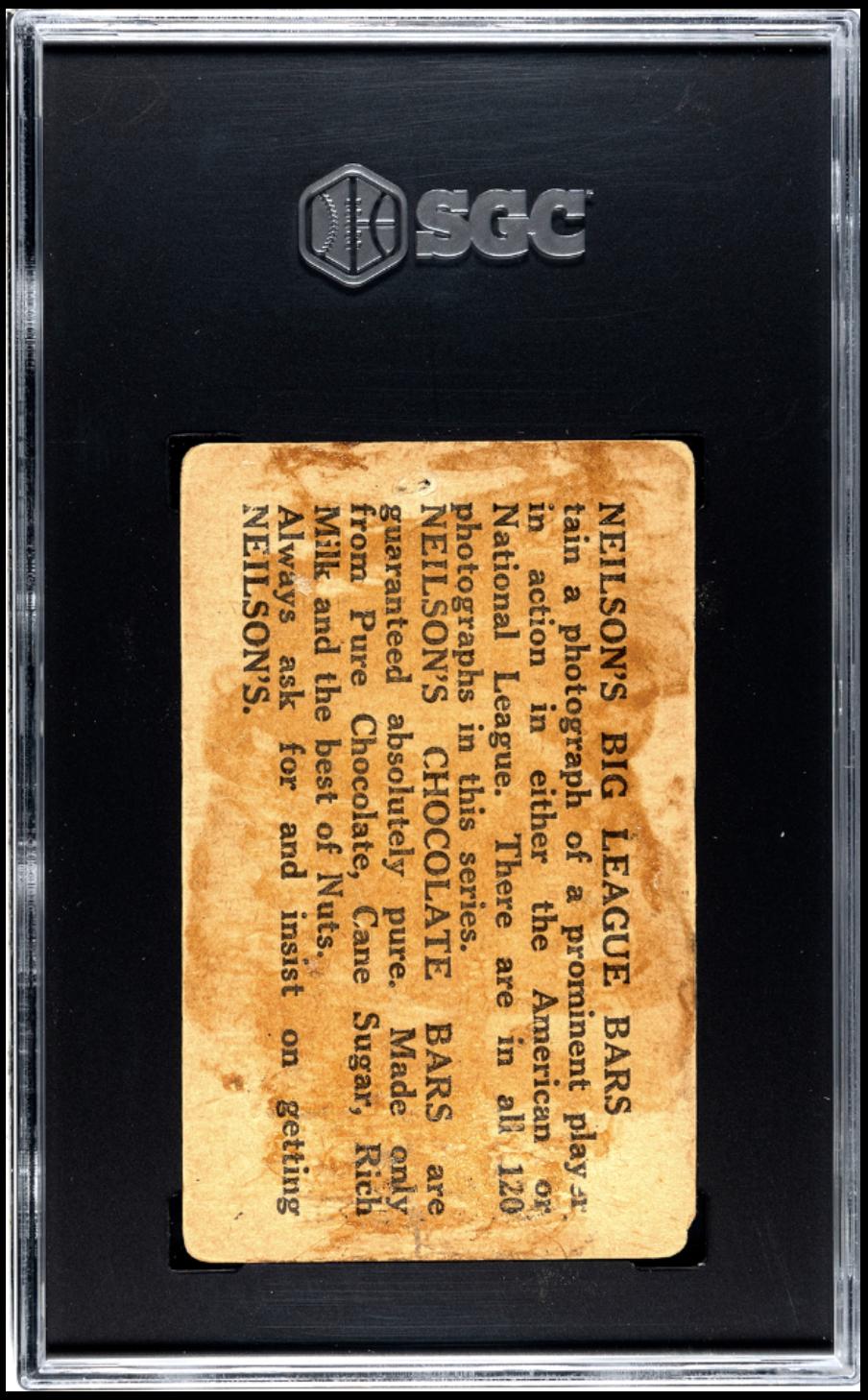 1922 Neilson's Chocolate V61 Type 2 Rogers Hornsby SGC 1