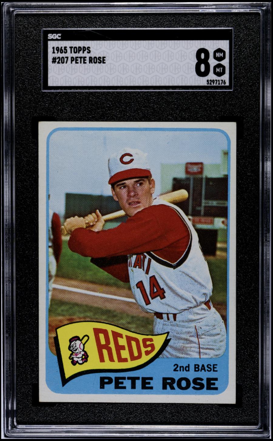 1965 Topps #207 Pete Rose SGC 8 NM-MT High Grade