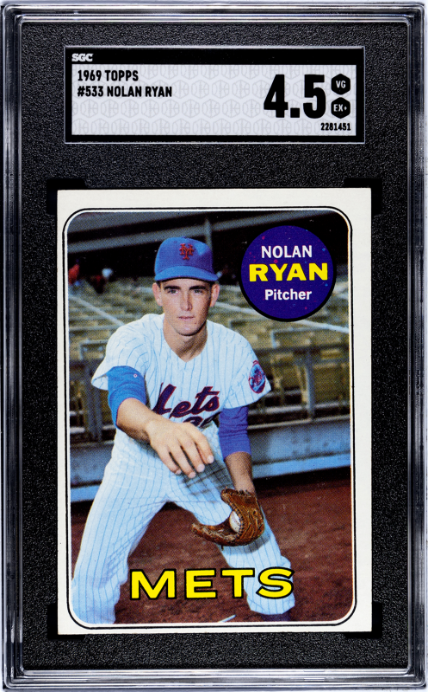 1969 Topps #533 Nolan Ryan SGC 4.5 VG-EX+