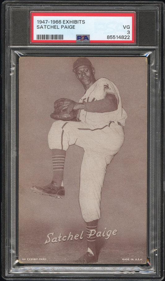 1947-66 Exhibits Satchel Paige PSA 3 VG New Label