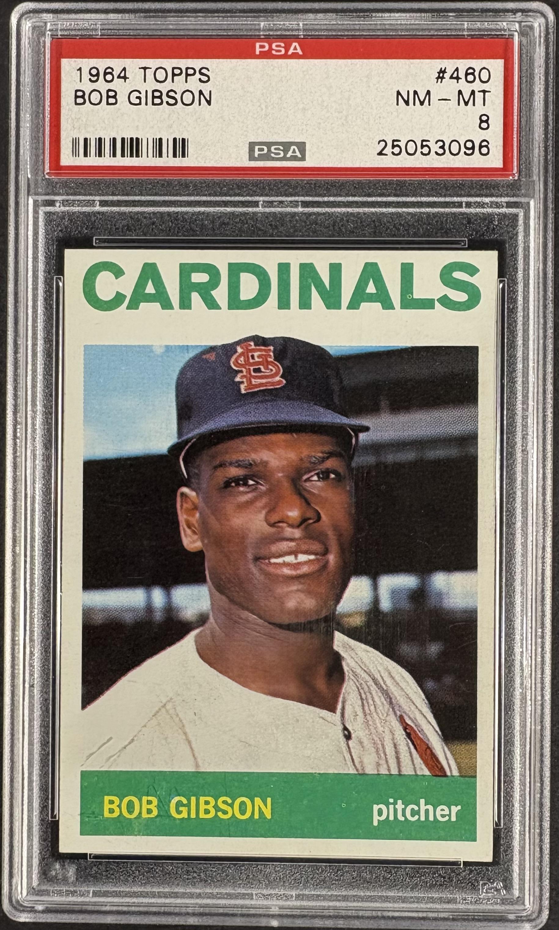 1964 Topps #460 Bob Gibson PSA 8 NM-MT High Grade