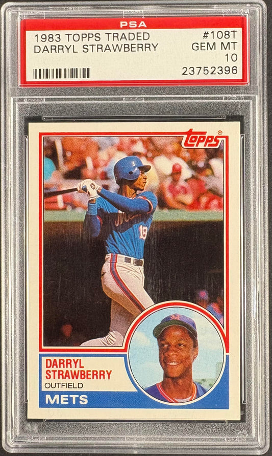 1983 Topps Traded #108T Darryl Strawberry RC Rookie PSA 10 GEM MINT