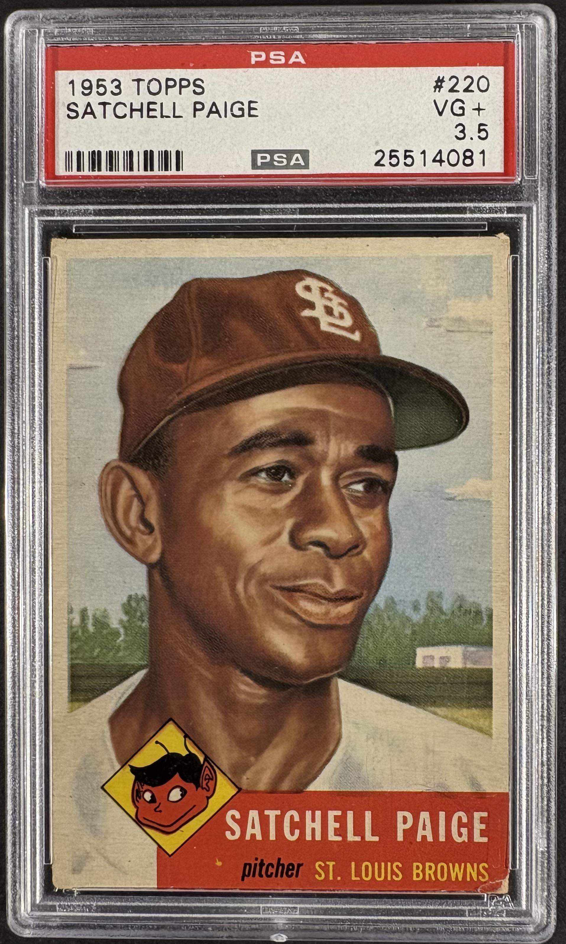 1953 Topps #220 Satchell Satchel Paige PSA 3.5 VG+ Well Centered