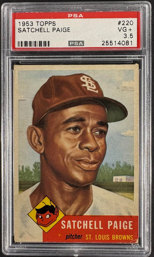 1953 Topps #220 Satchell Satchel Paige PSA 3.5 VG+ Well Centered