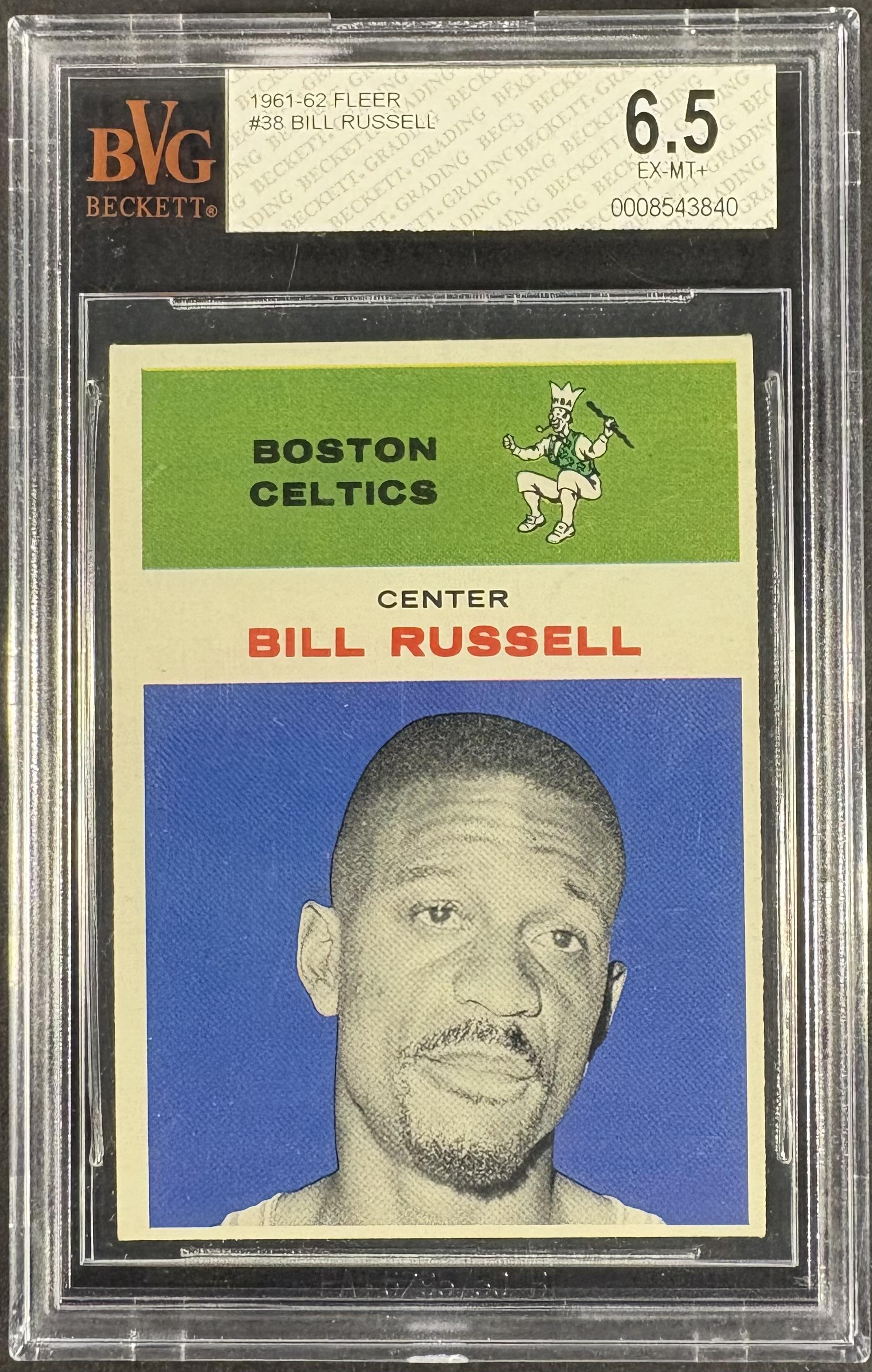 1961-62 Fleer #38 Bill Russell BVG 6.5 EX-MT+