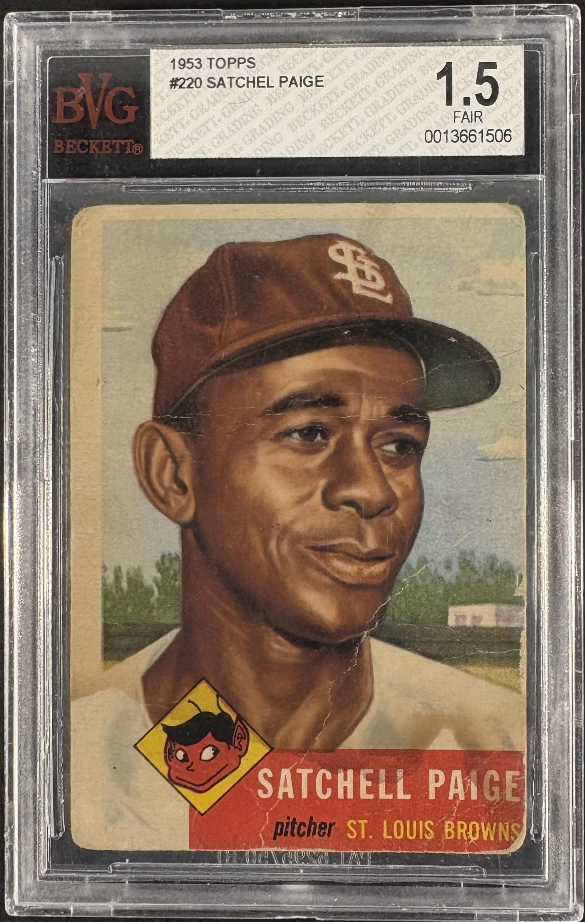 1953 Topps #220 Satchell Satchel Paige BVG 1.5