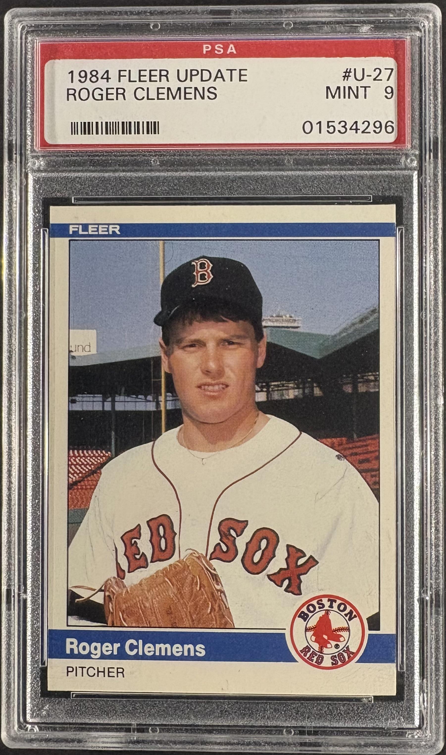 1984 Fleer Update #U-27 Roger Clemens RC Rookie PSA 9 MINT