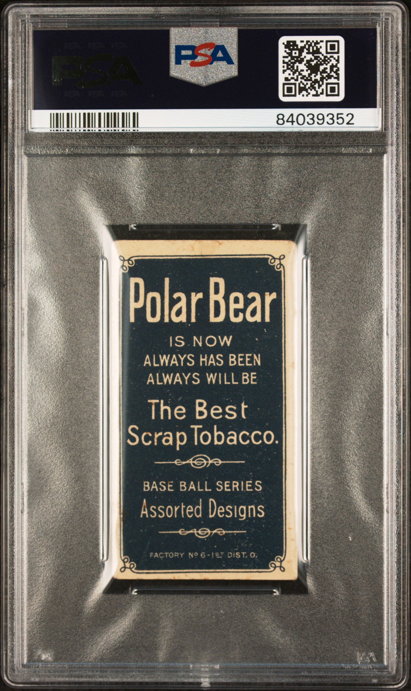 1909-11 T206 Polar Bear Joe Tinker Bat On Shoulder PSA 2 mc New Label