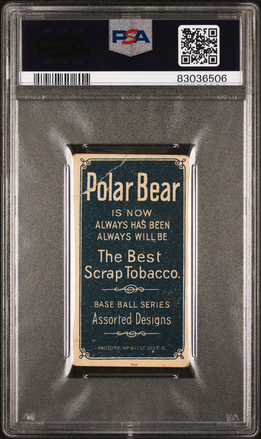 1909-11 T206 Polar Bear Hugh Duffy PSA 2 GD New Label