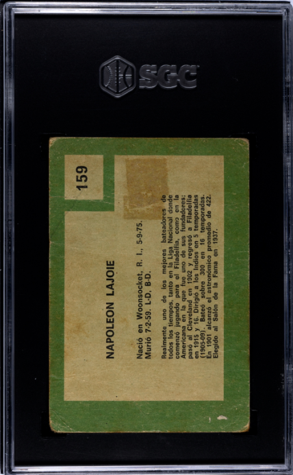 1967 Venezuela Retirado #159 Nap Napoleon Lajoie SGC 1