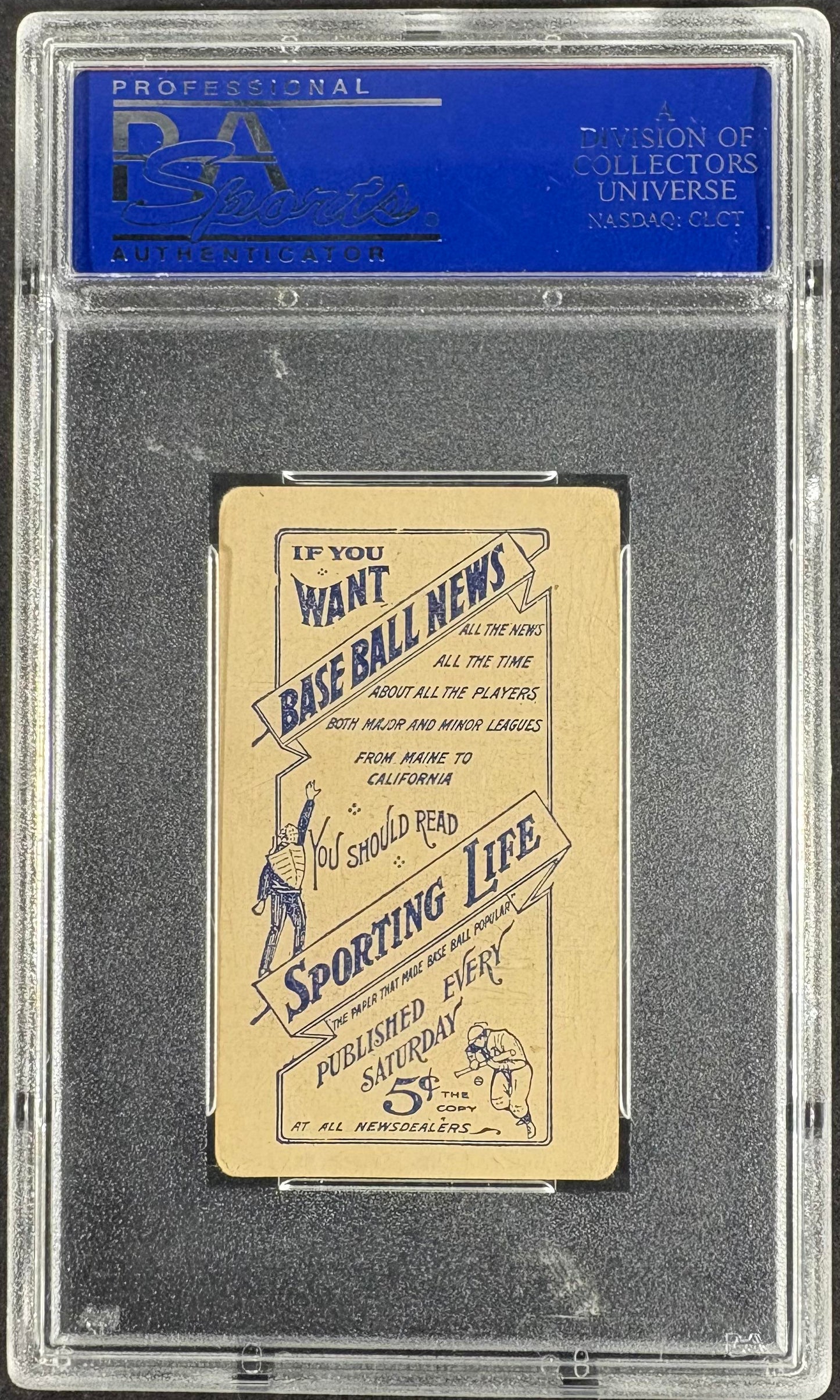 1910-11 Sporting Life M116 Frank Home Run Baker PSA 2 GD