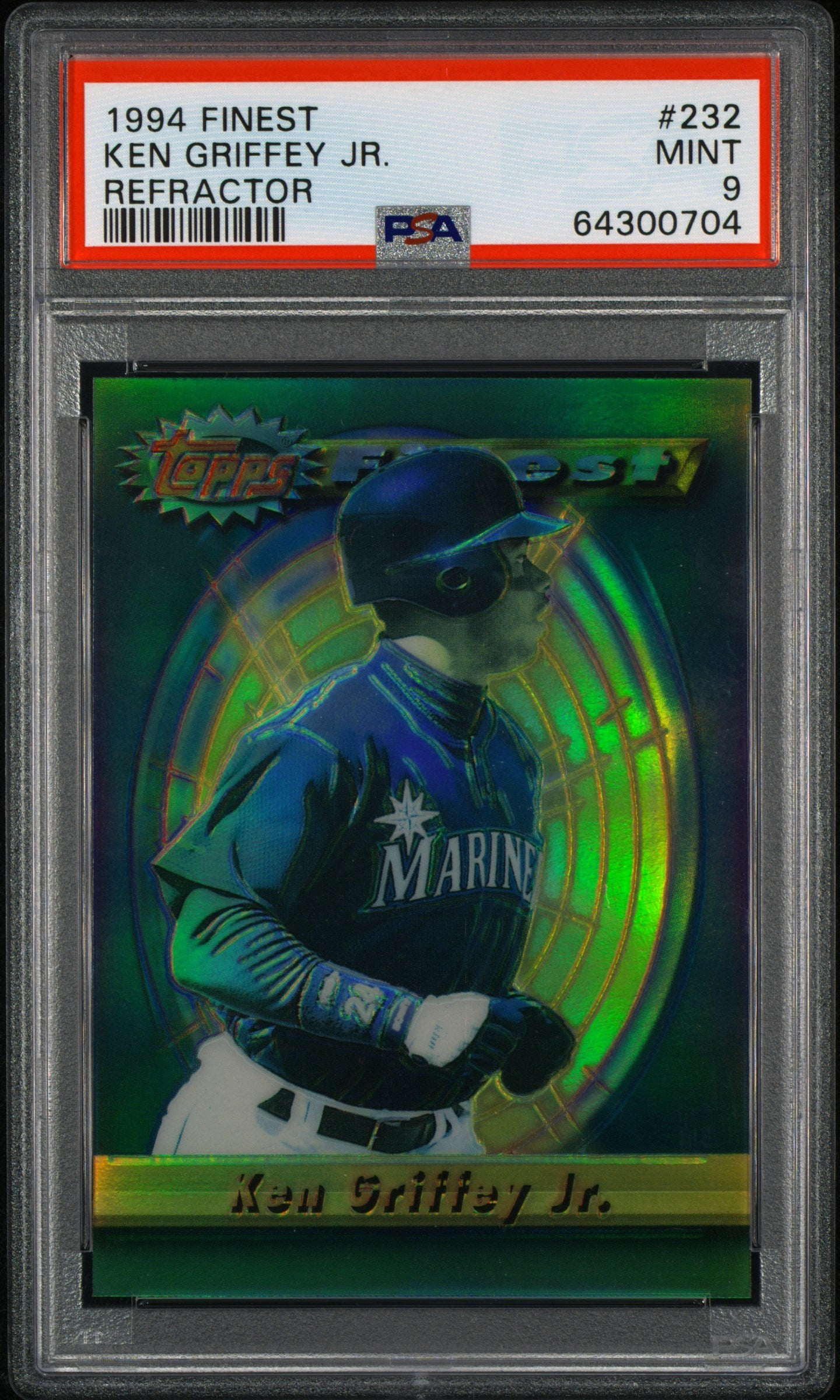 1994 Finest #232 Ken Griffey Jr. Refractor PSA 9 MINT New Label