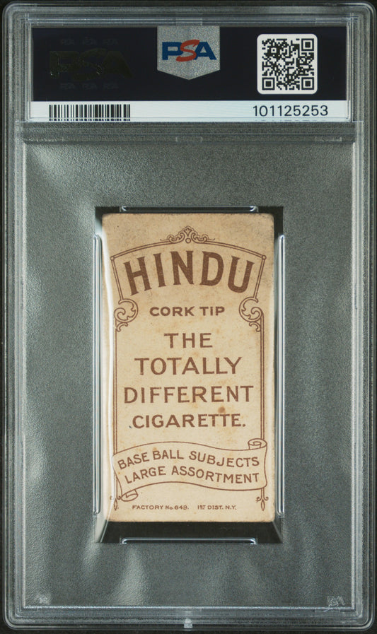 1909-11 T206 Hindu Brown Wilbur Goode Good PSA 1.5 New Label