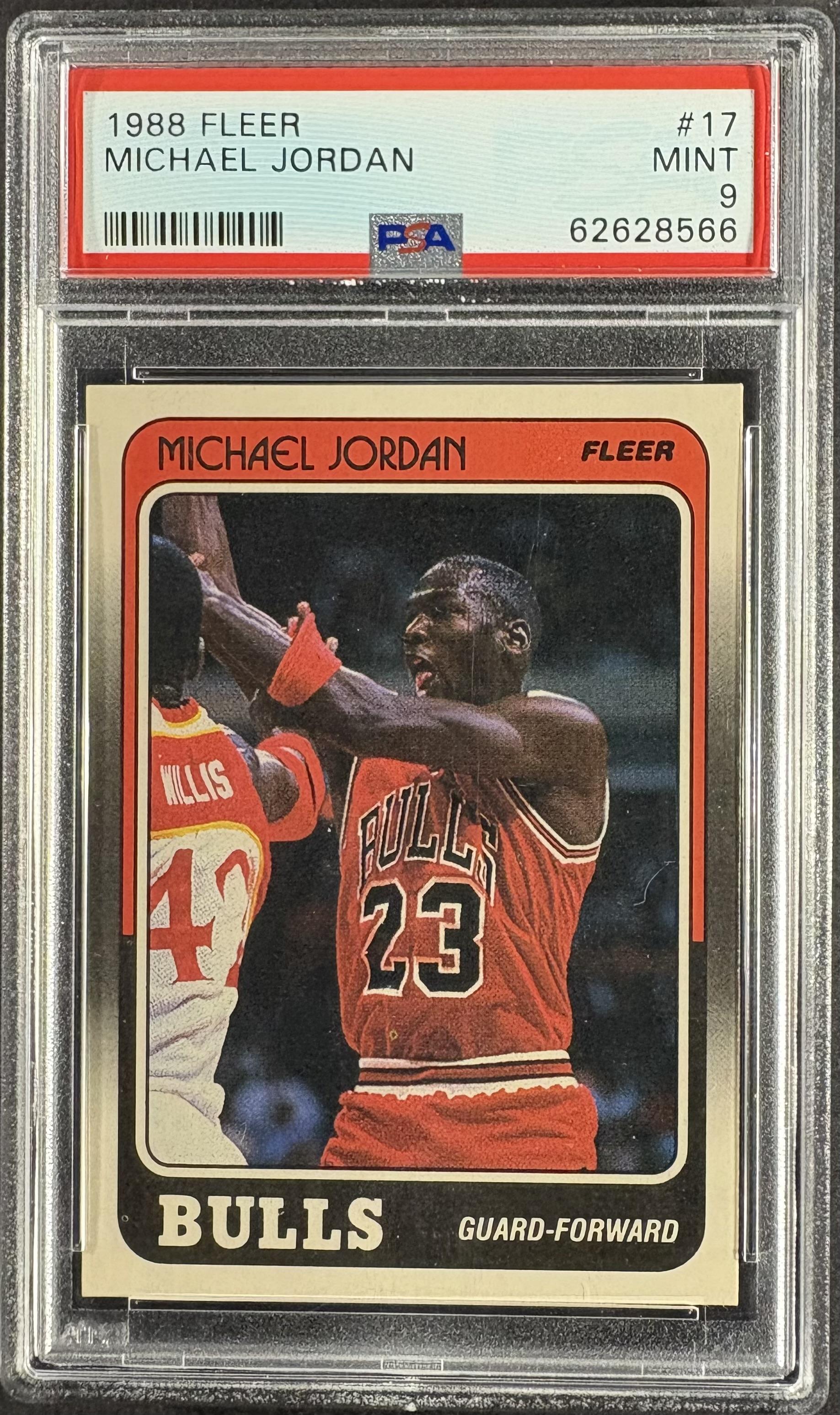 1988-89 Fleer #17 Michael Jordan PSA 9 MINT New Label