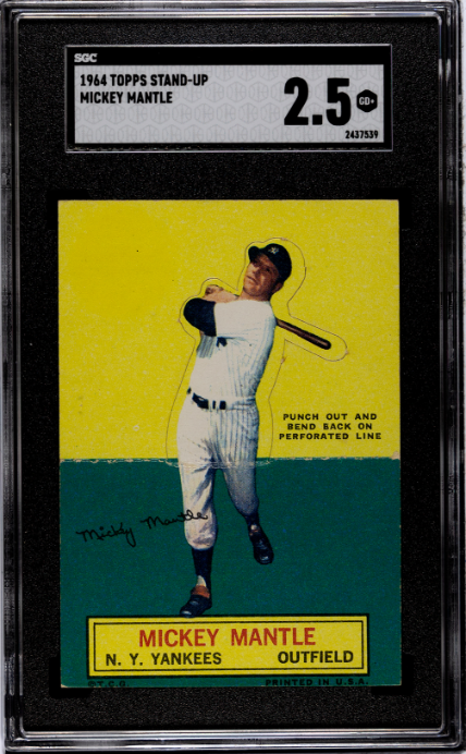 1964 Topps Stand-Up Mickey Mantle SGC 2.5 GD+