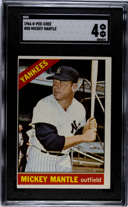1966 O-Pee-Chee #50 Mickey Mantle SGC 4 VG-EX