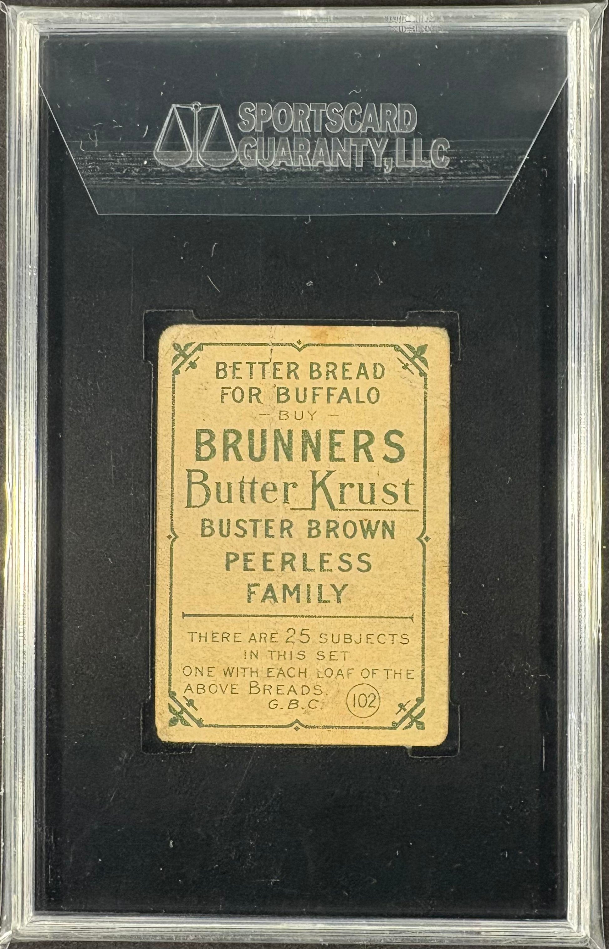 1911-14 Brunners Bread (D304) Johnny Evers SGC 1