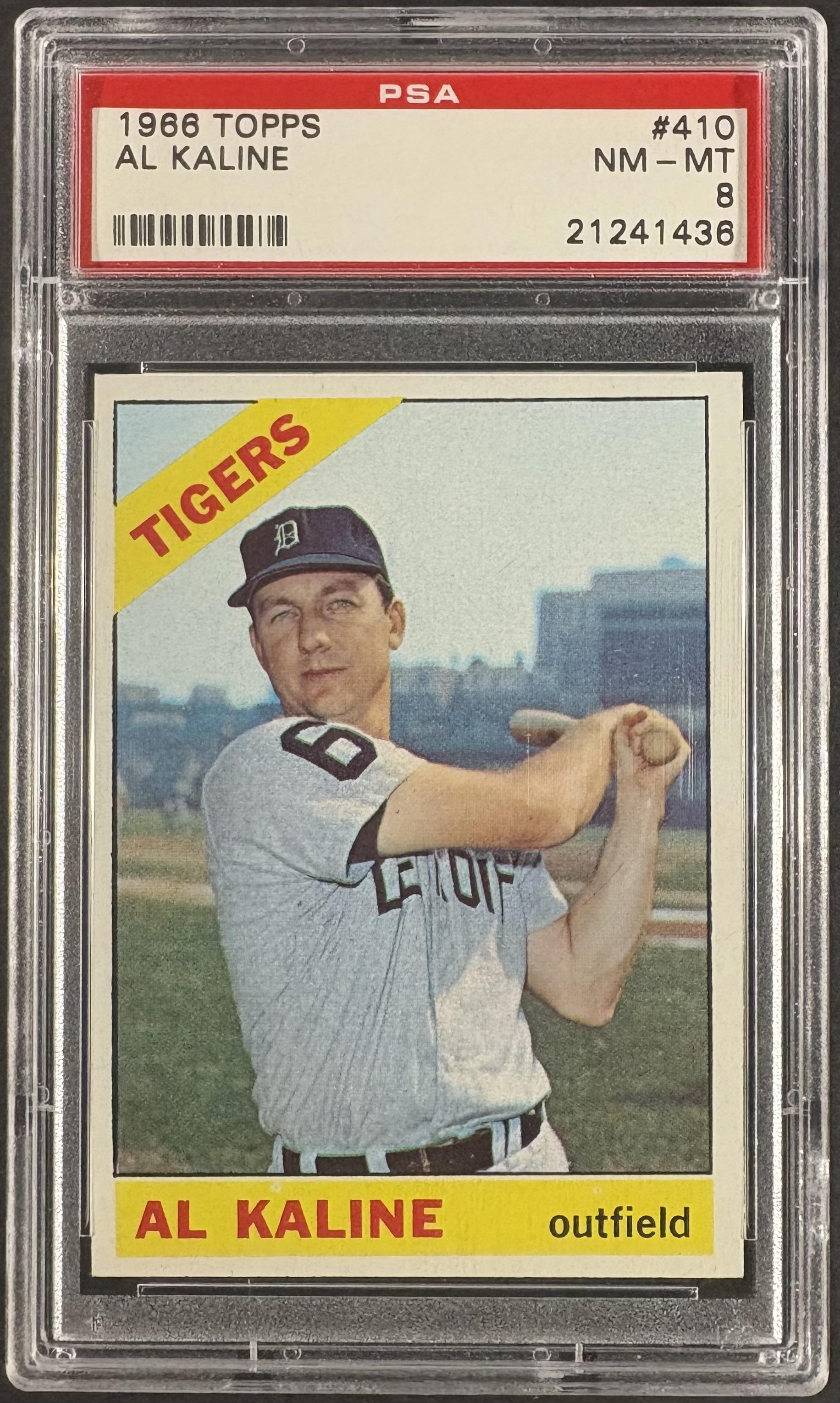 1966 Topps #410 Al Kaline PSA 8 NM-MT High Grade
