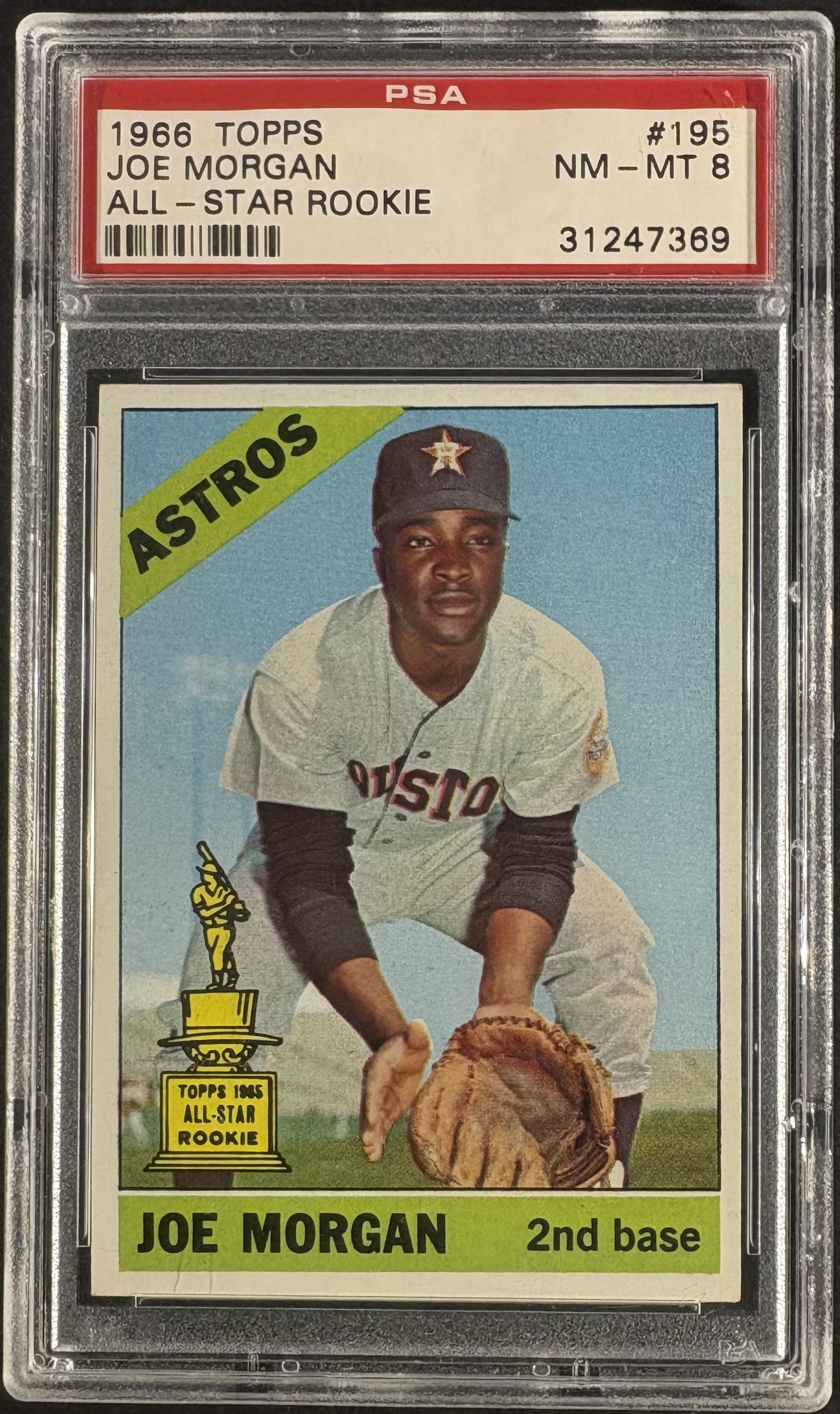 1966 Topps #195 Joe Morgan PSA 8 NM-MT High Grade