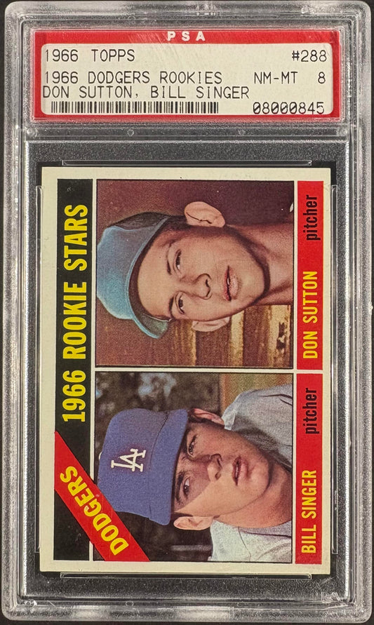 1966 Topps #469 Don Sutton RC Rookie PSA 8 NM-MT High Grade