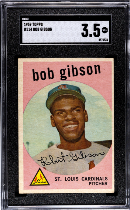 1959 Topps #514 Bob Gibson RC Rookie SGC 3.5 VG+