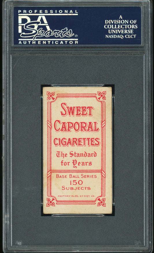 1909-11 T206 Sweet Caporal 150/25 Red Kleinow N. Y. , With Bat PSA 3 VG