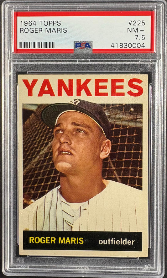 1964 Topps #225 Roger Maris PSA 7.5 NM+ High Grade New Label