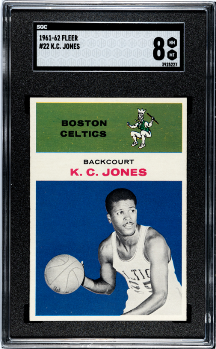 1961-62 Fleer #22 K.C. Jones RC Rookie SGC 8 NM-MT High Grade