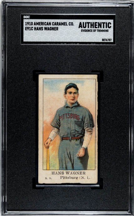 1910 American Caramel E91C Hans Honus Wagner SGC Authentic CREASE FREE