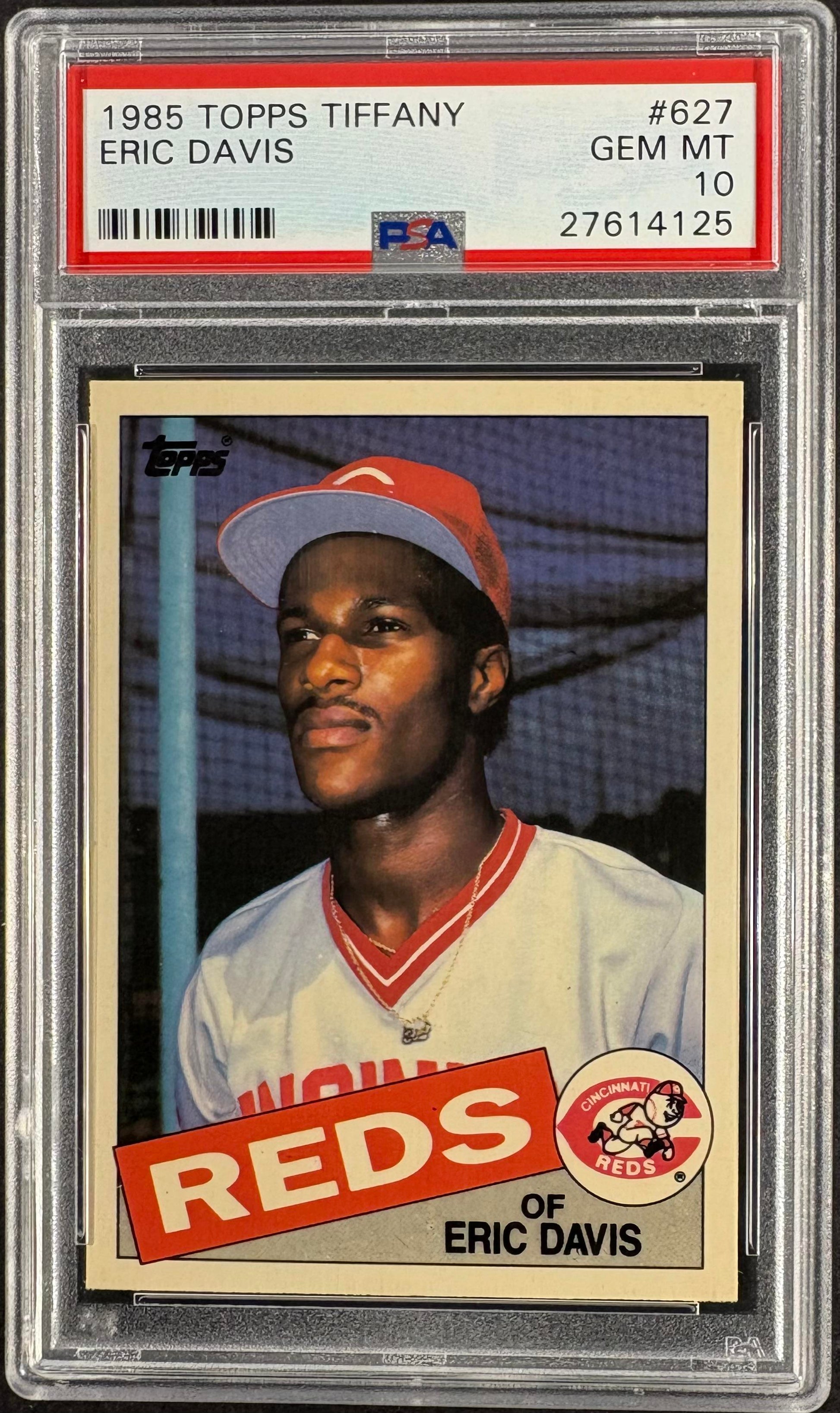 1985 Topps TIFFANY #627 Eric Davis PSA 10 GEM MINT New Label