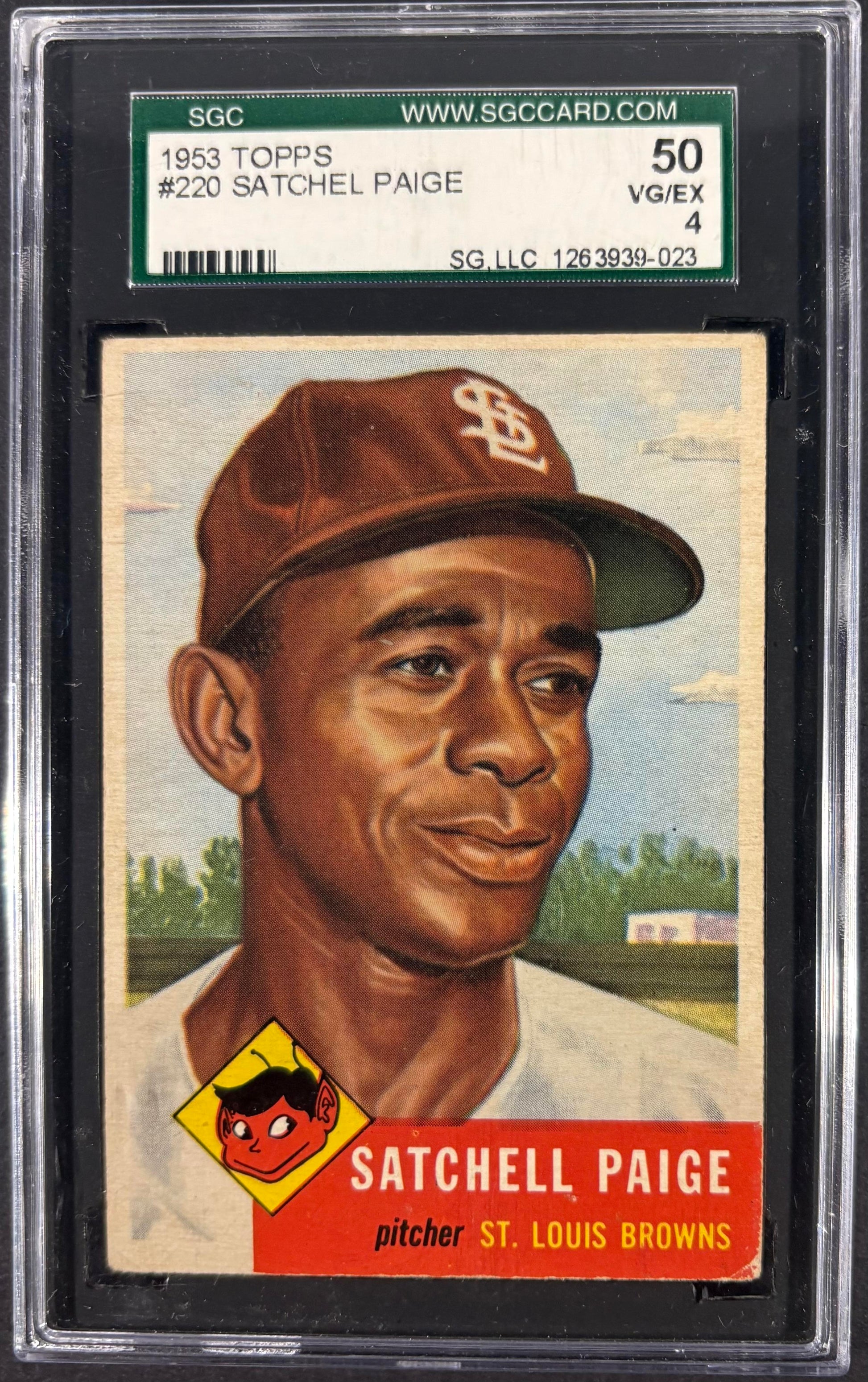 1953 Topps #220 Satchel Paige SGC 4