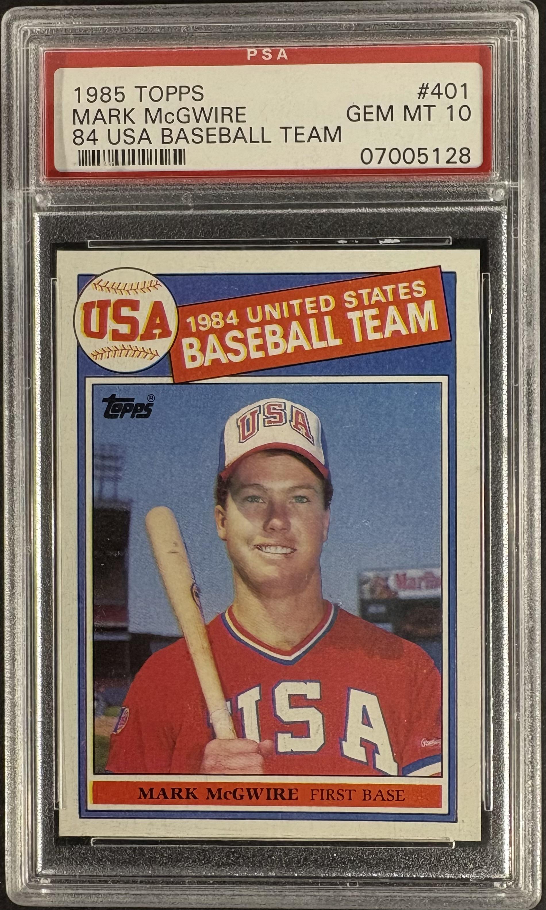 1985 Topps #401 Mark McGwire RC Rookie PSA 10 GEM MINT