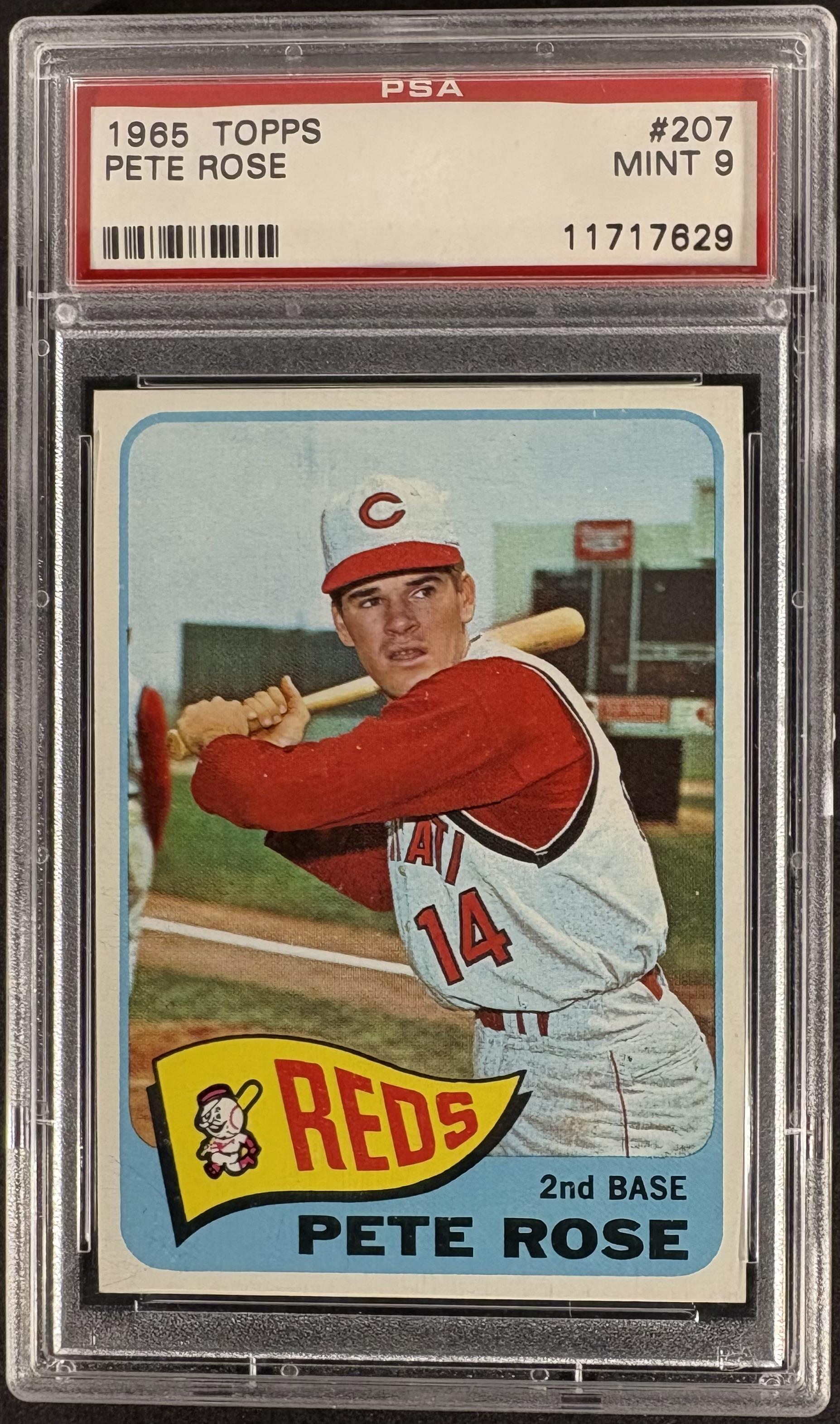 1965 Topps #207 Pete Rose PSA 9 MINT High Grade Well Centered