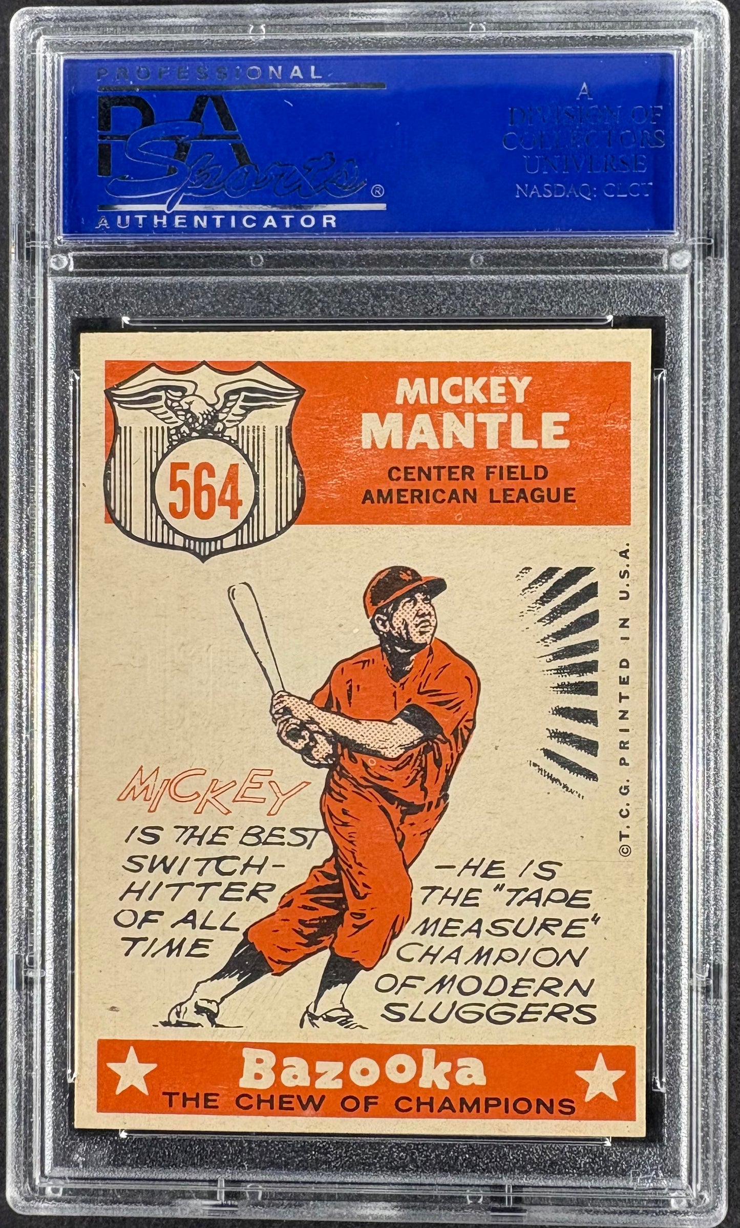 1959 Topps #564 Mickey Mantle All Star PSA 8 NM-MT High Grade