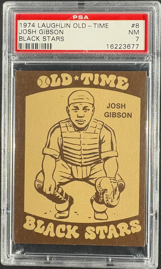 1974 Laughlin Old-Time Black Stars #8 Josh Gibson PSA 7 PSA 7 NM Near Mint