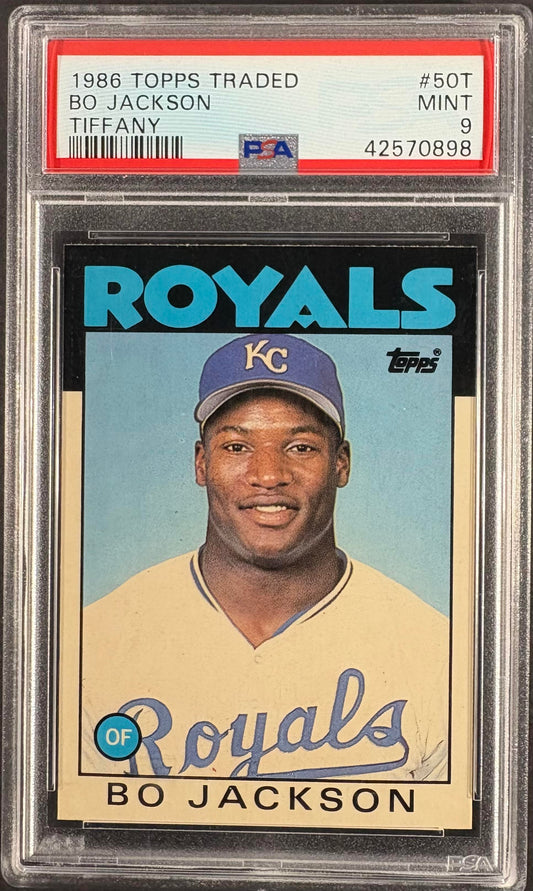 1986 Topps Traded TIFFANY #50T Bo Jackson RC Rookie Limited Edition PSA 9 MINT