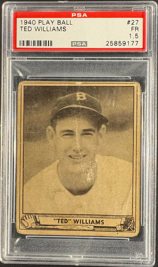 1940 Play Ball #27 Ted Williams PSA 1.5