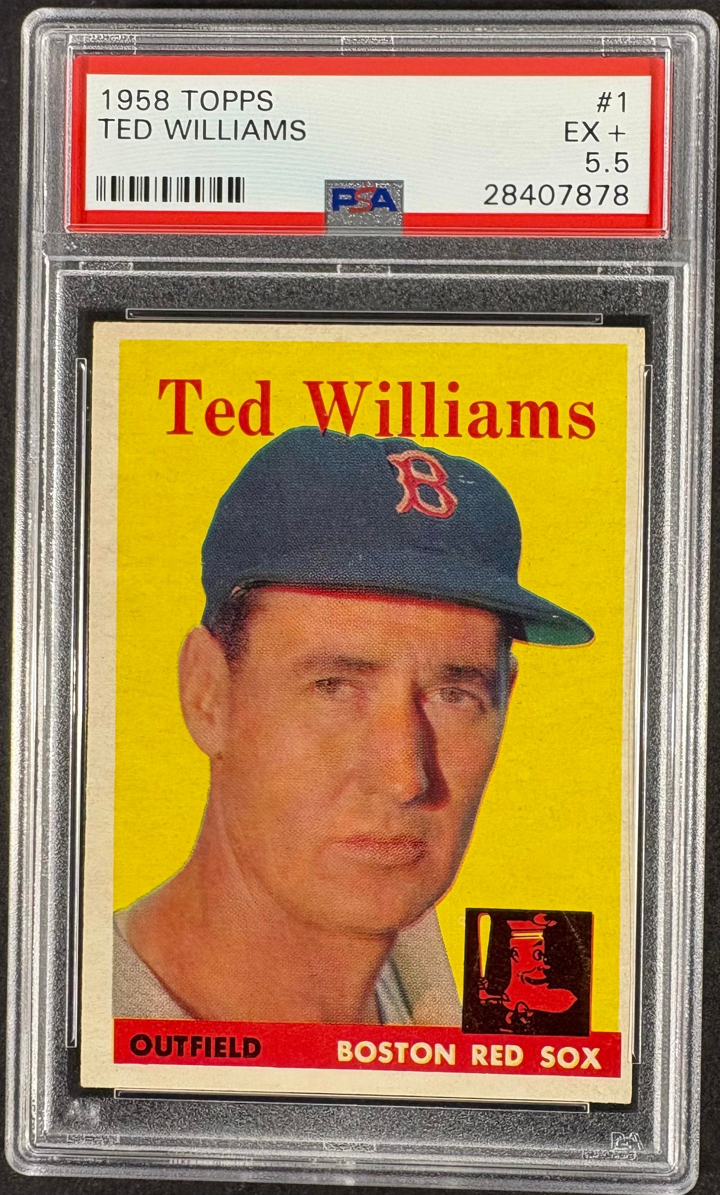 1958 Topps #1 Ted Williams PSA 5.5 EX+ New Label