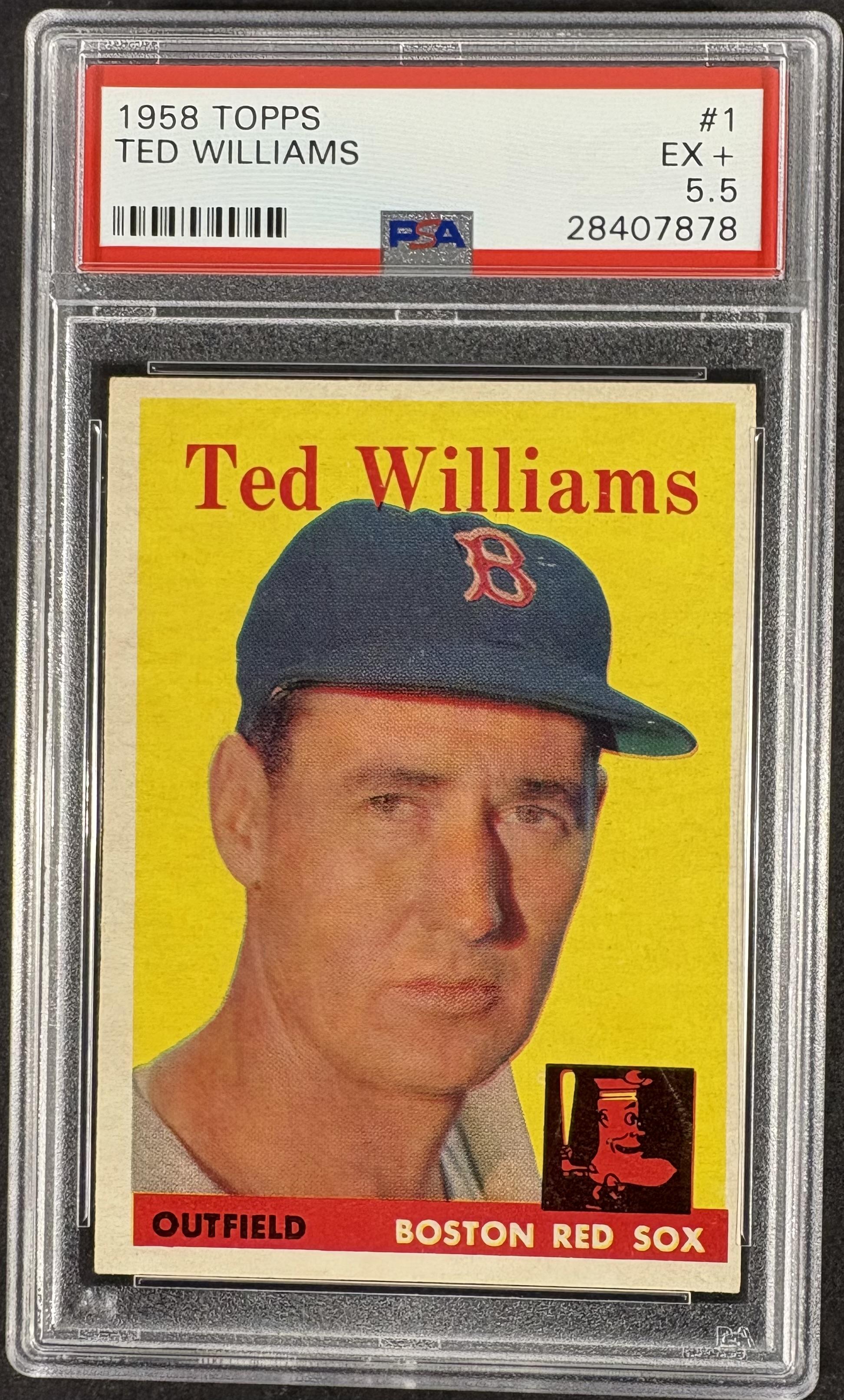 1958 Topps #1 Ted Williams PSA 5.5 EX+ New Label