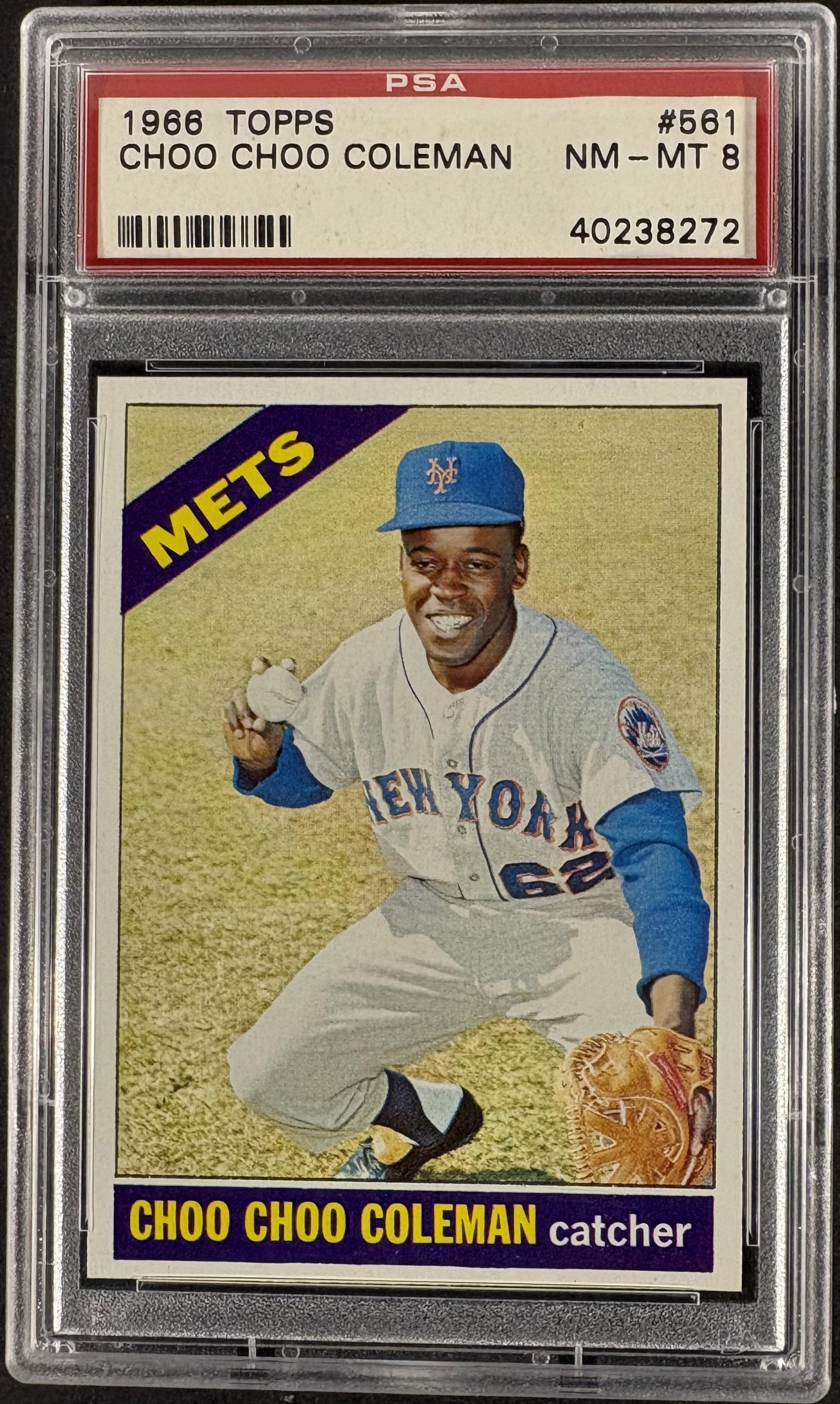 1966 Topps #561 Choo Choo Coleman PSA 8 NM-MT High Grade