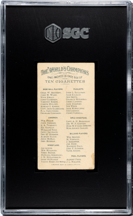 1887 Allen & Ginter N28 World Champions John Clarkson SGC 2.5 GD+